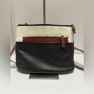 Fossil Tessa Crossbody Purse Pebbled
Leather Color-block